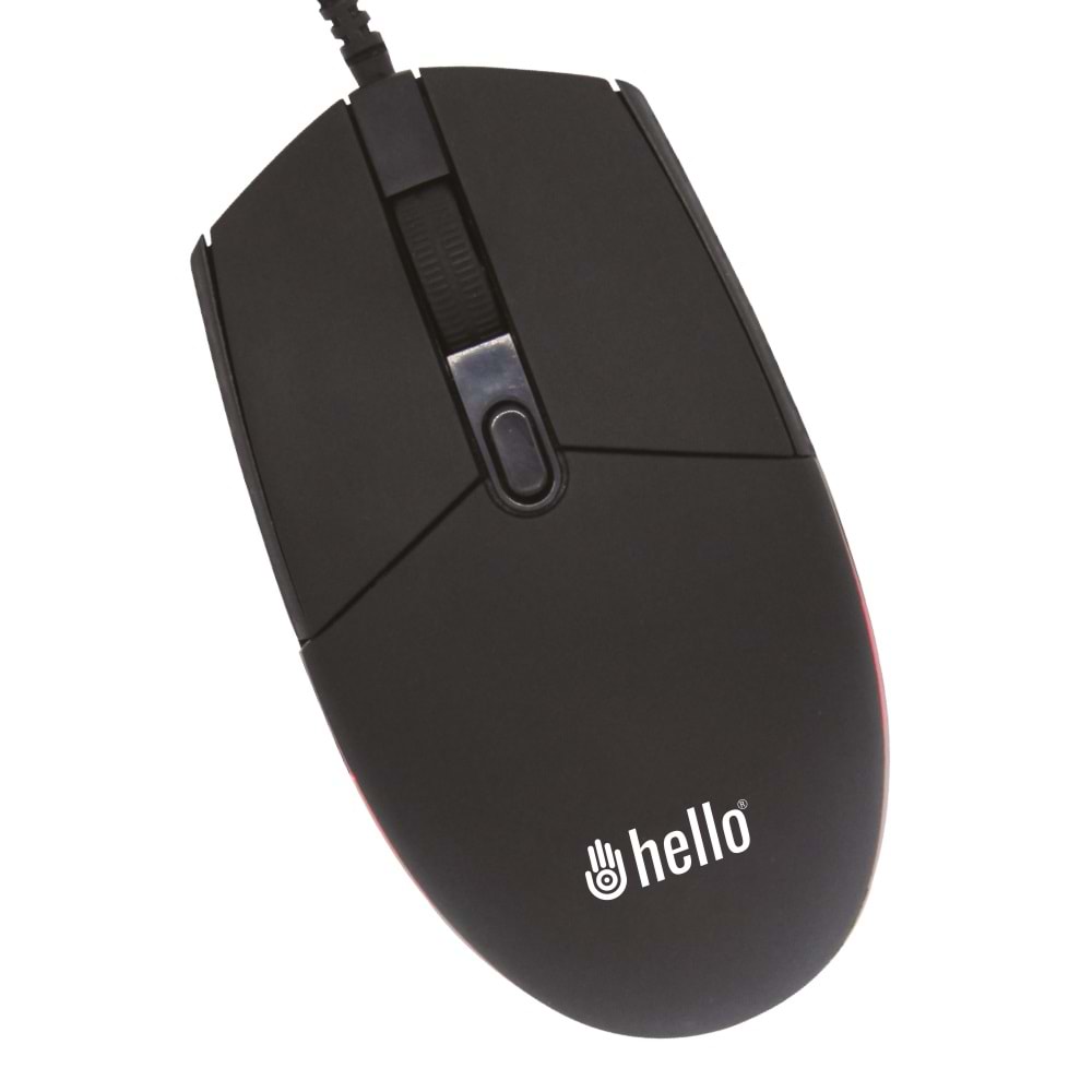 2573 Hello Işıklı Kablolu Oyuncu Klavye + Mouse Combo Set
