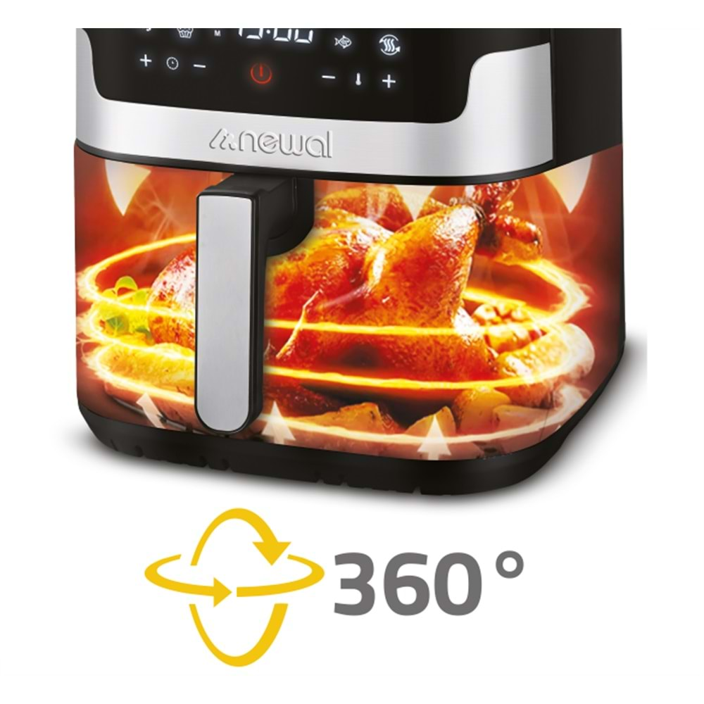 FRY5121 Newal Airfryer Dijital 8L