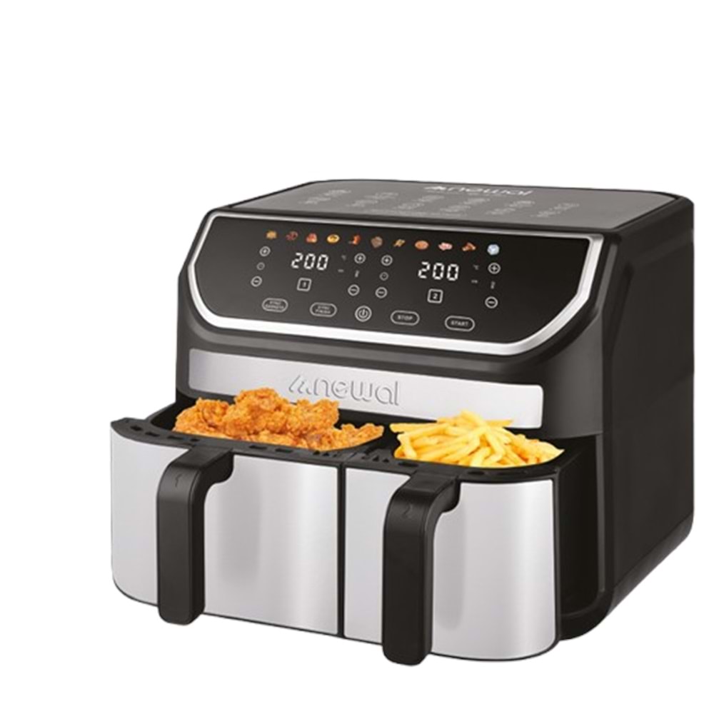 FRY5225 Newal Dokunmatik Double Airfryer 9L