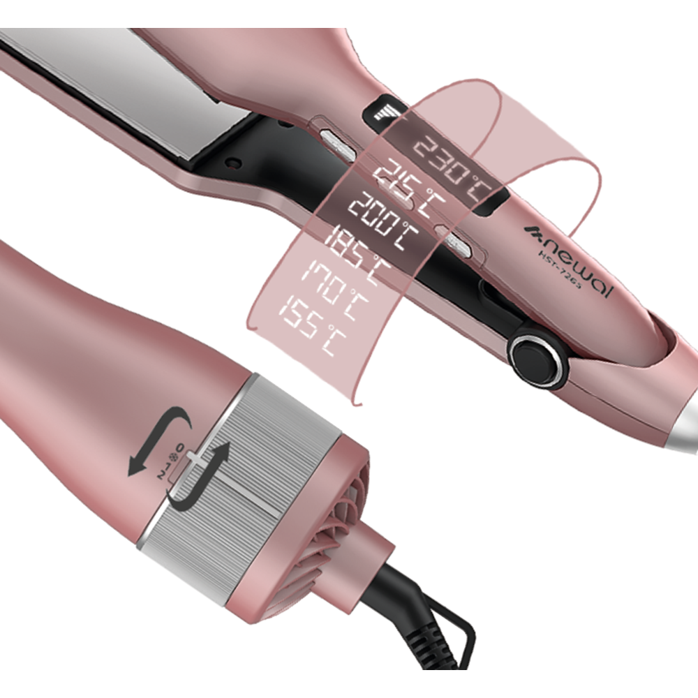Newal HST7265 Saç Düzleştirici & Şekillendirici 2li Set