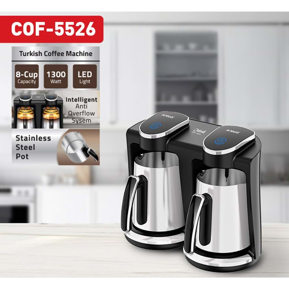 Newal COF5526 Çift Hazneli Türk Kahve Makinesi