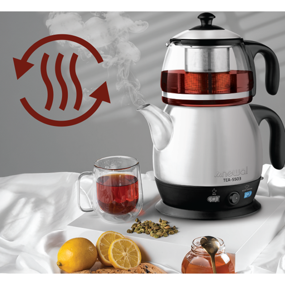 Newal TEA5503 Çaycı Cam Demlik