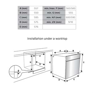 SBM6510W3D VOX Ankastre Beyaz Fırın