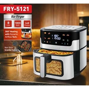 Newal FRY5121 Airfryer Dijital 8L