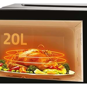 MWO265/2 Newal Siyah Mikrodalga 20L