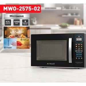 Newal MWO2575/2 Siyah Mikrodalga 42L Dijital