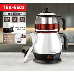 Newal TEA5503 Çaycı Cam Demlik