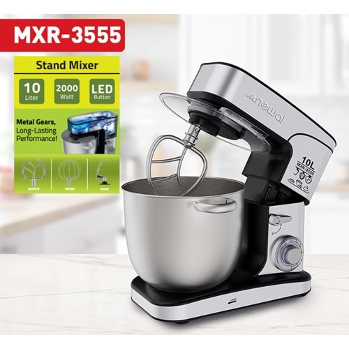 Newal MXR3555 Inoks Stand Mikser 10L
