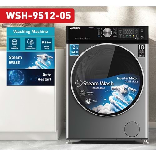 Newal WSH9512/5 12KG Çamaşır Makinesi 1400RPM
