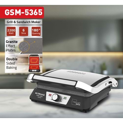 Newal GSM5365 Tost Makinesi XXL