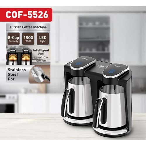 Newal COF5526 Çift Hazneli Türk Kahve Makinesi