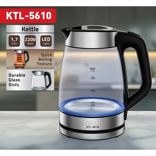 Newal KTL5610 Cam Su Isıtıcı 1.7L