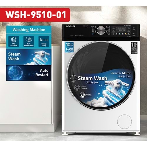 Newal WSH9510/1 10KG Çamaşır Makinesi 1400RPM
