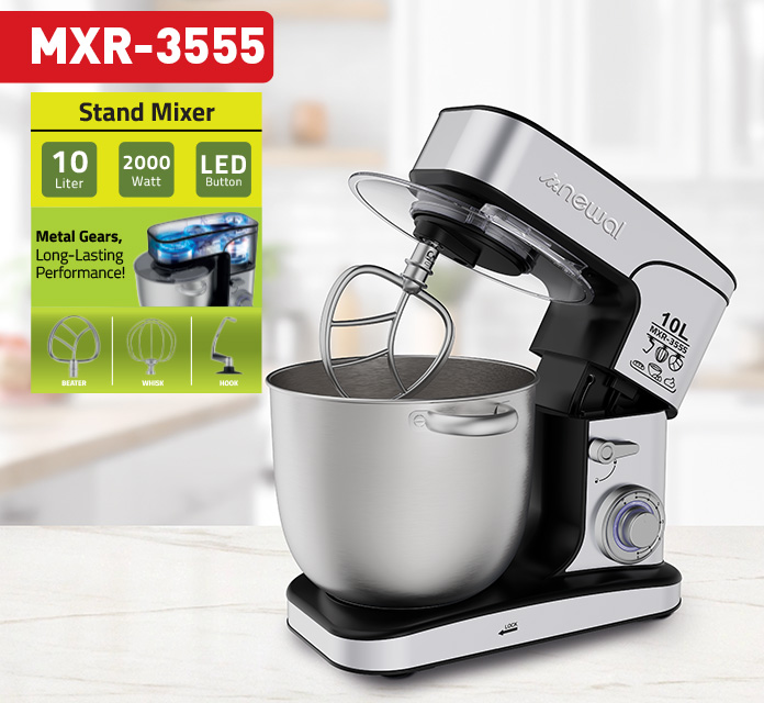 Newal MXR3555 Inoks Stand Mikser 10L
