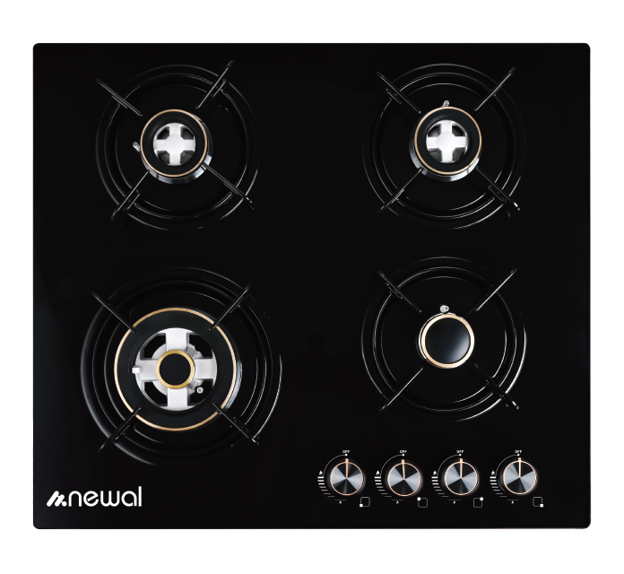 Newal HOB648/2 Siyah Cam Ocak