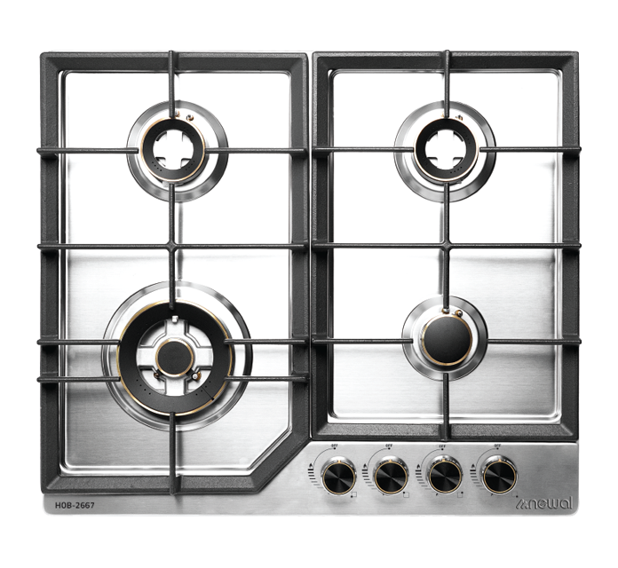 Newal HOB2667/5 Siyah Cam Ocak