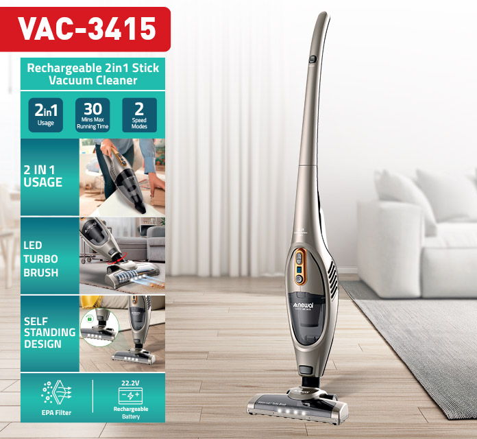 Newal VAC3415 Dikey Şarjlı Süpürge