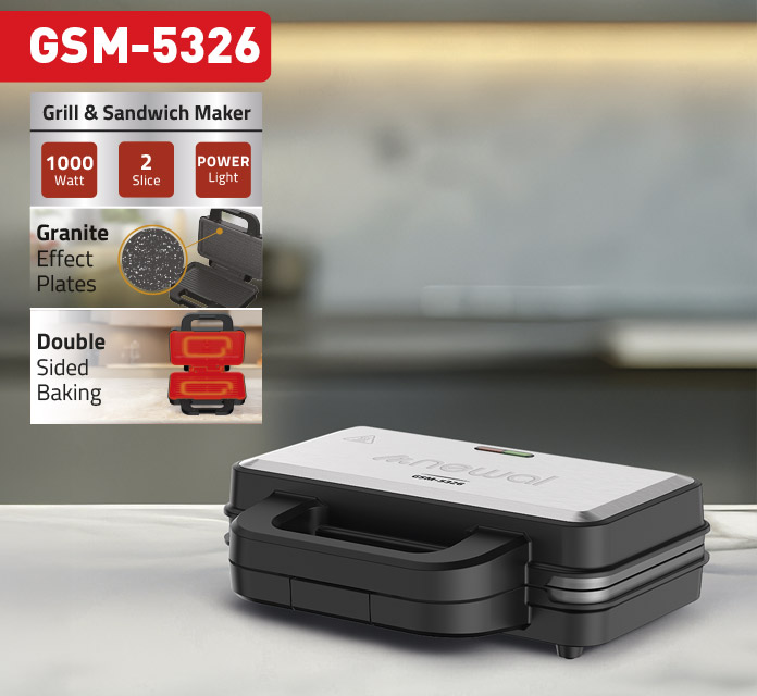 Newal GSM5326 Tost Makinesi Grill