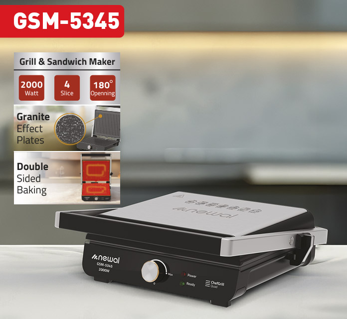 Newal GSM5345 Tost Makinesi Grill