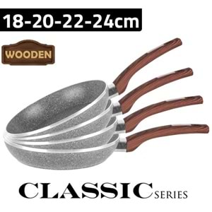 Z8115 Zio Klasik Tava Seti (18-20-22-24cm)