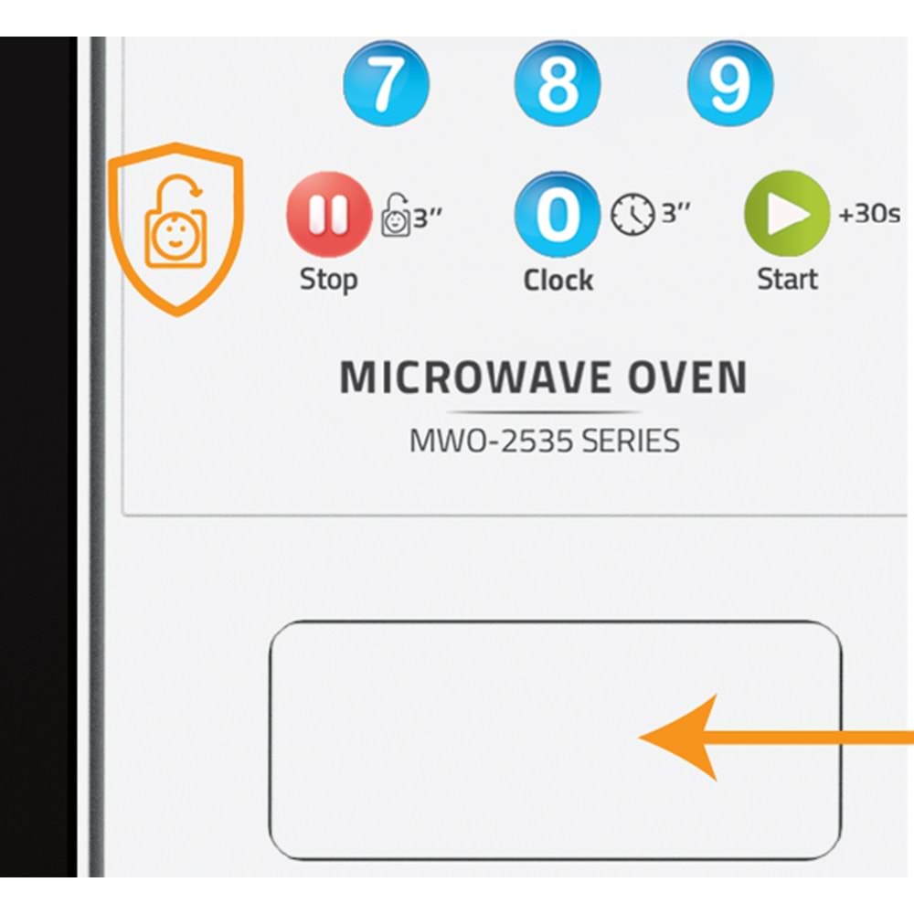 MWO2535/2 Newal Siyah Mikrodalga 25L Dijital