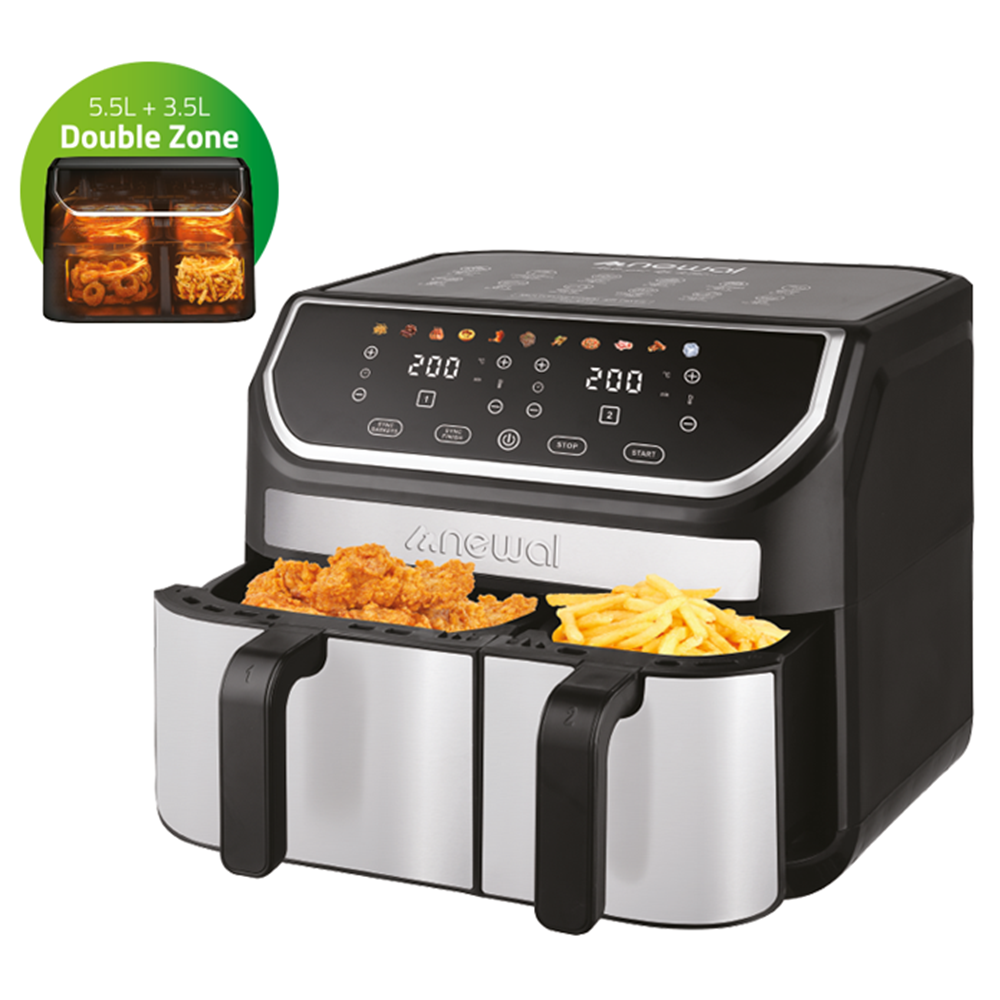 Newal FRY5225 Dokunmatik Double Airfryer 9L