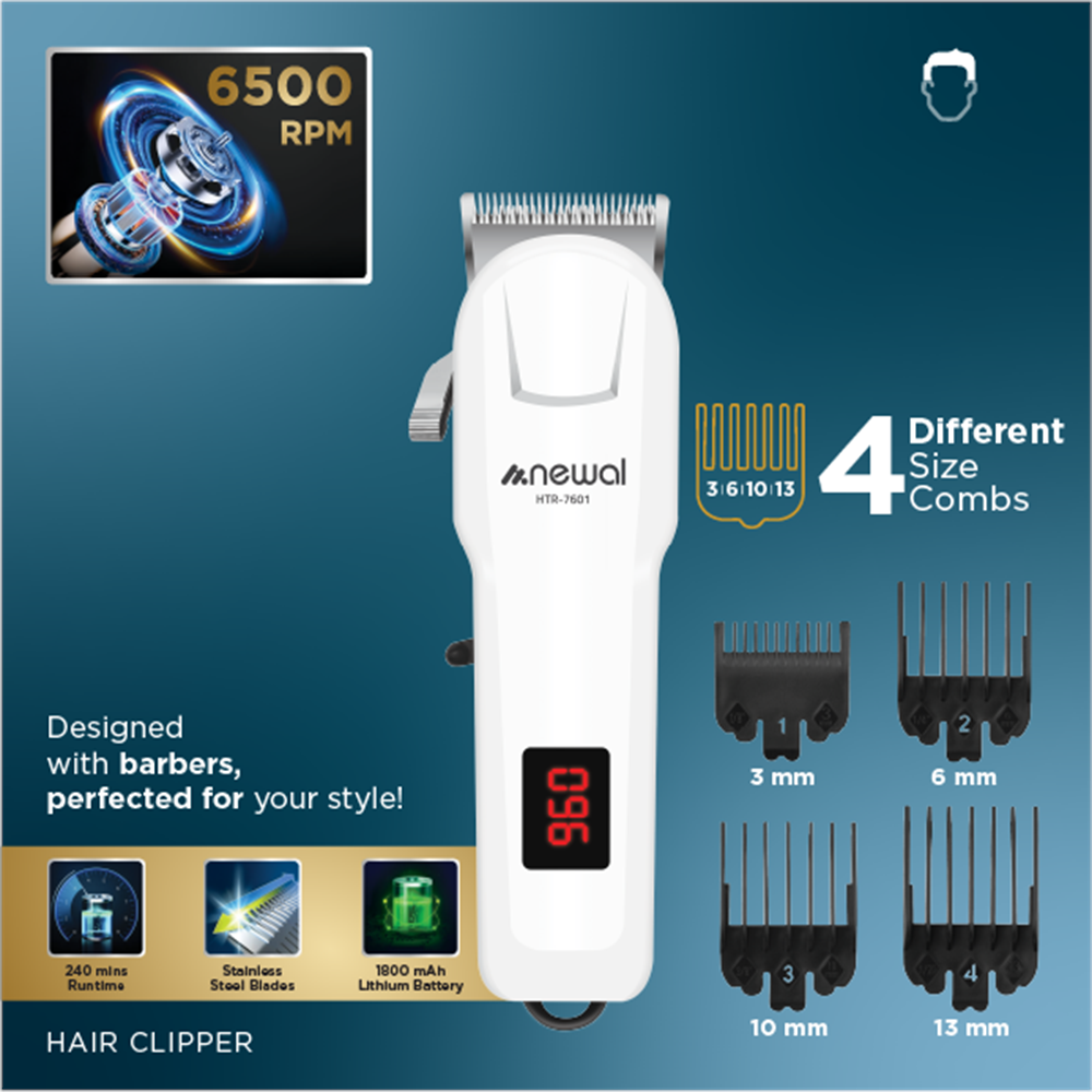Newal HTR7601 Şarjlı Saç Sakal Kesme Makinesi