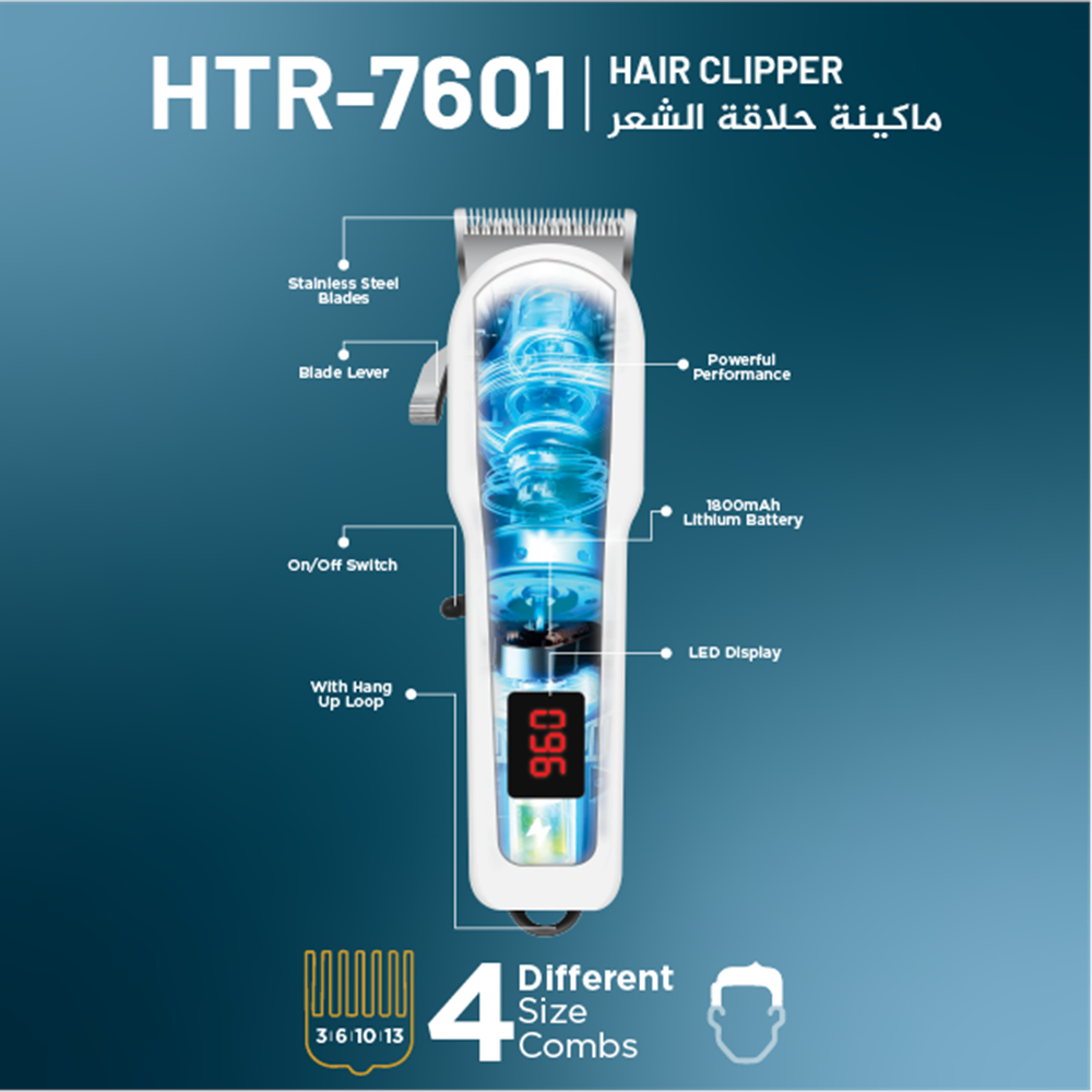 Newal HTR7601 Şarjlı Saç Sakal Kesme Makinesi