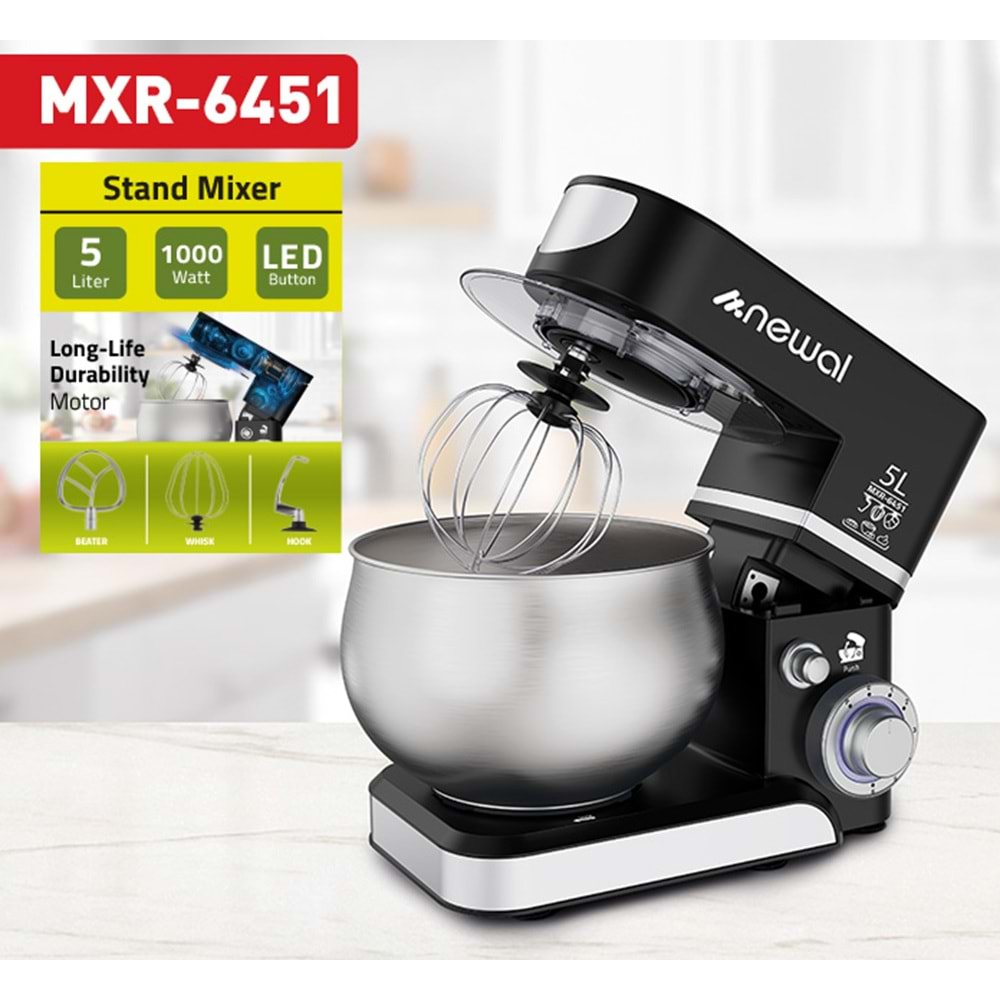 Newal MXR6451 Stand Mikser 5L