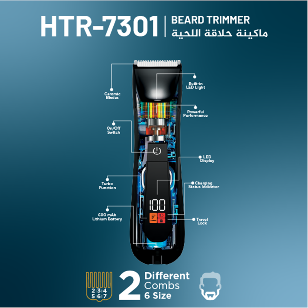 Newal HTR7301 Şarjlı Saç ve Sakal Tıraş Makinesi