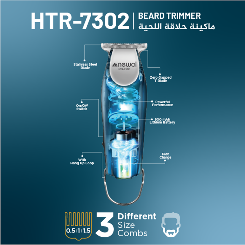 Newal HTR7302 Şarjlı Saç ve Sakal Tıraş Makinesi