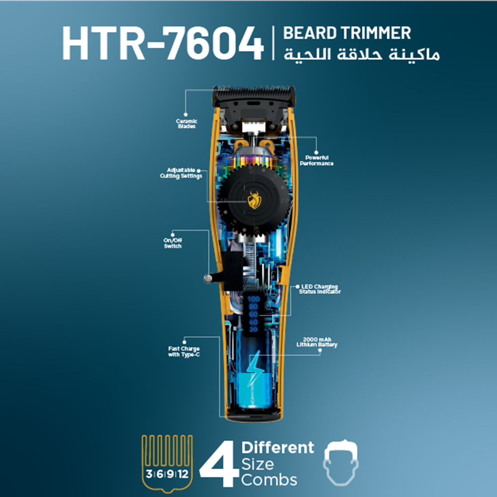 Newal HTR7604 Şarjlı Saç ve Sakal Tıraş Makinesi