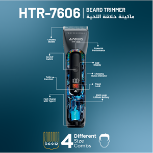 Newal HTR7606 Şarjlı Saç ve Sakal Tıraş Makinesi