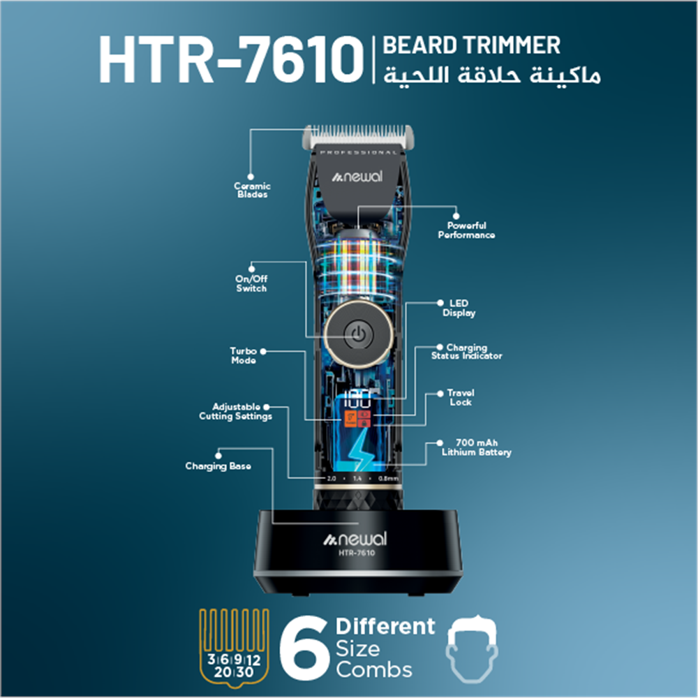 Newal HTR7610 Şarjlı Saç ve Sakal Tıraş Makinesi