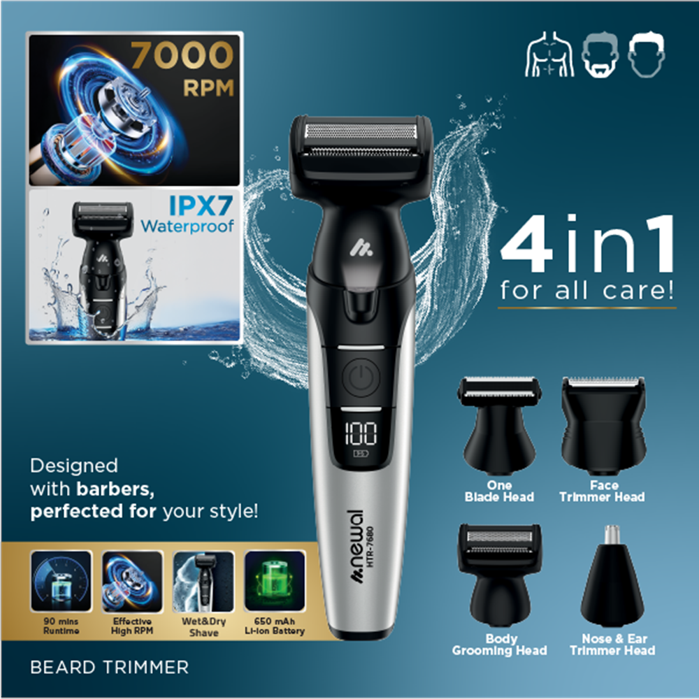 Newal HTR7680 Traş Makinesi Seti