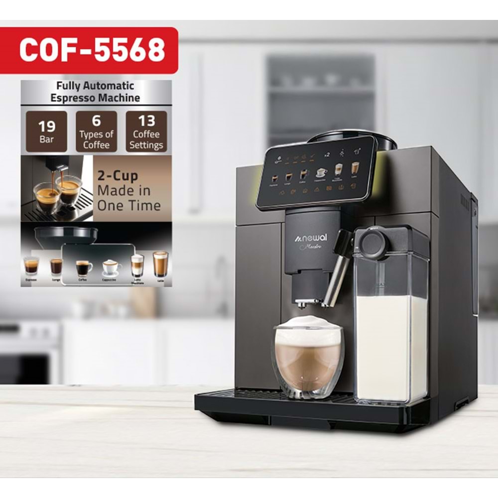 Newal COF5568 Full Auto. Kahve Makinesi